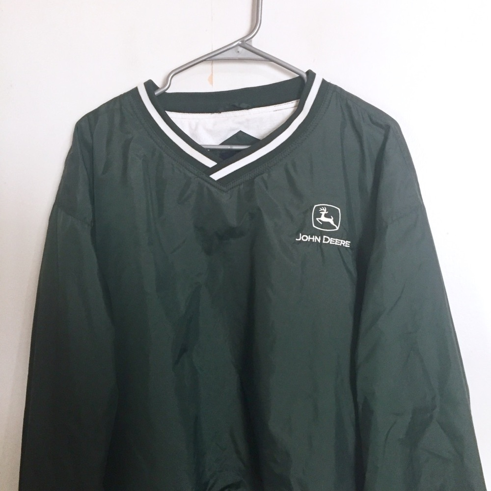 John Deere Sport-Tek Windbreaker Shirt Jacket L - Picture 2 of 6